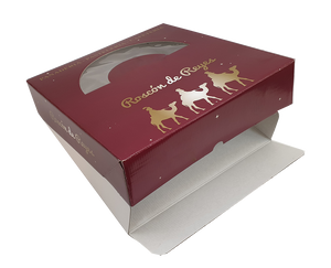 Caja de roscón en microcanal personalizada