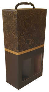 Estuche 2 botellas, anónimo 180x90x345 Incluye cordón (20/u)