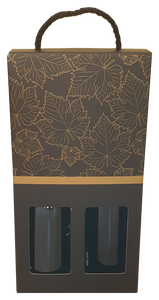 Estuche 2 botellas, anónimo 180x90x345 Incluye cordón (20/u)