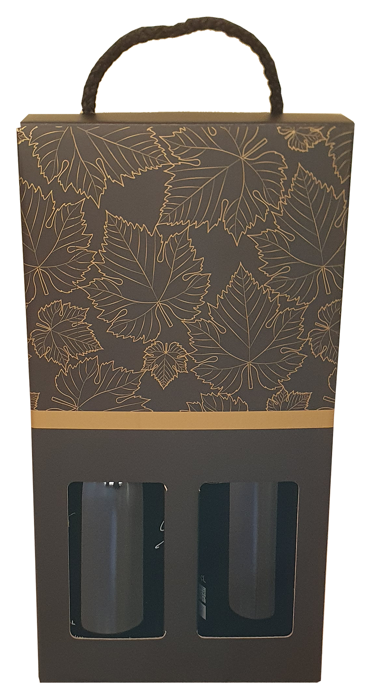 Estuche 2 botellas, anónimo 180x90x345 Incluye cordón (20/u)