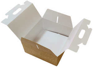 CAJA TARTA CON ASA 250X250X100 (Fabricación sobre pedido)