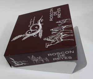 Caja de roscón en microcanal personalizada